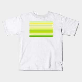 Green & Yellow Stripes Kids T-Shirt